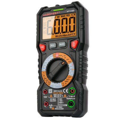 Habotes HT118 AC DC Tester Meter Auto Range Digital Multimeter Voltmeter with Resistance Frequency T-RMS